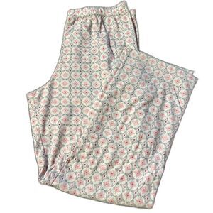 Adonna Pink and White Fleece Pajama Pants (R1)